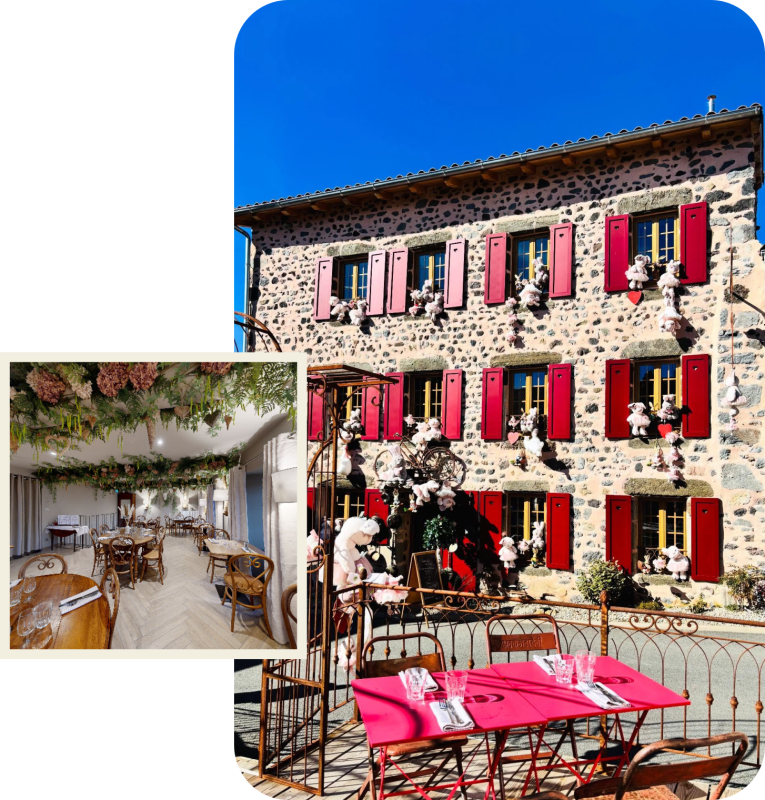 Le restaurant - L'Auberge Des Trois Petits Cochons - restaurant SAINT-GENEYS-PRES-SAINT-PAULIEN - Restaurant Saint Geneys - Restaurant St Geneys - top resto SAINT-GENEYS-PRES-SAINT-PAULIEN