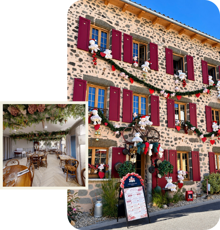 Le restaurant - L'Auberge Des Trois Petits Cochons - restaurant SAINT-GENEYS-PRES-SAINT-PAULIEN - Restaurant Saint Geneys - Restaurant St Geneys - meilleur restaurant SAINT-GENEYS-PRES-SAINT-PAULIEN